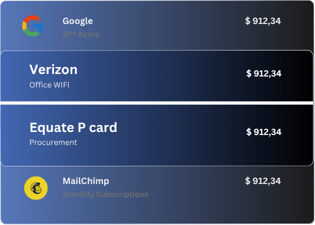 Equate payables demo
