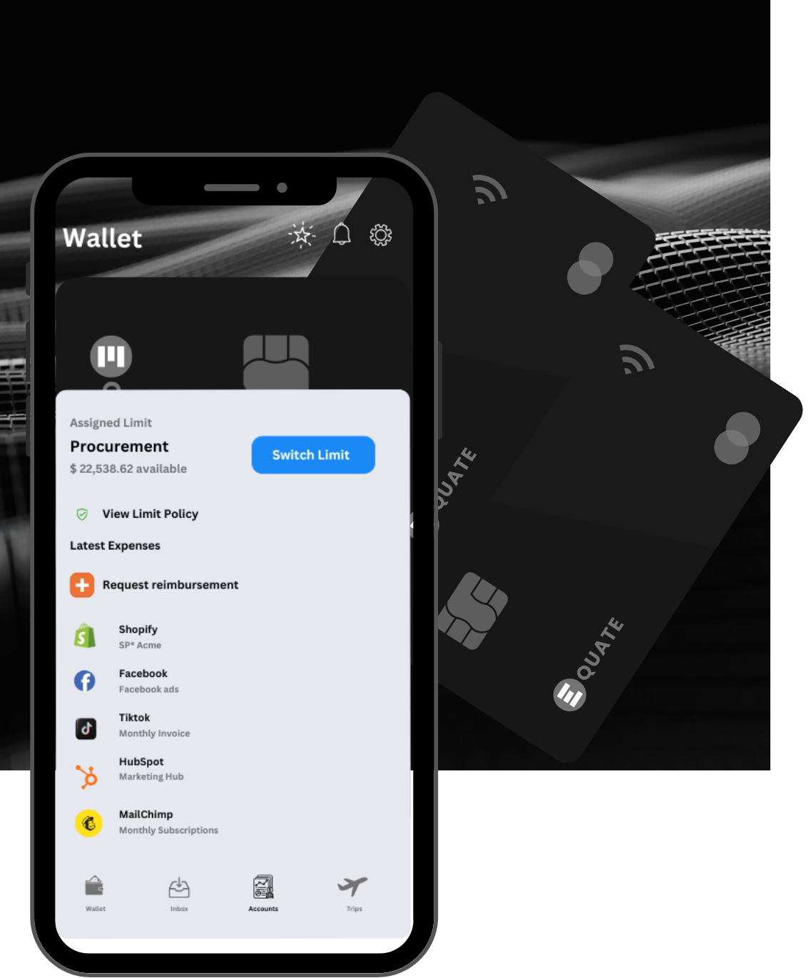 Equate card and app