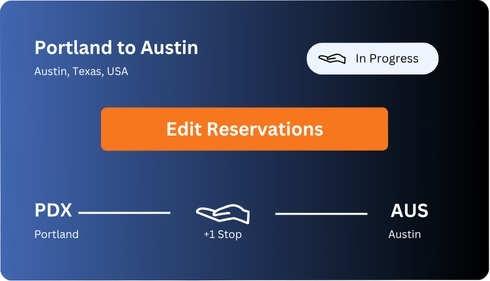 Itinerary changes
